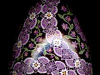 Magenta Circles Ukrainian Easter Egg Pysanky By So Jeo : pysanky pysanka ukrainian ukraine easter egg batik art shell floral flowers leaves vines stars diamonds blooms birds peach pink magenta blue purple green yellow gold sojeo